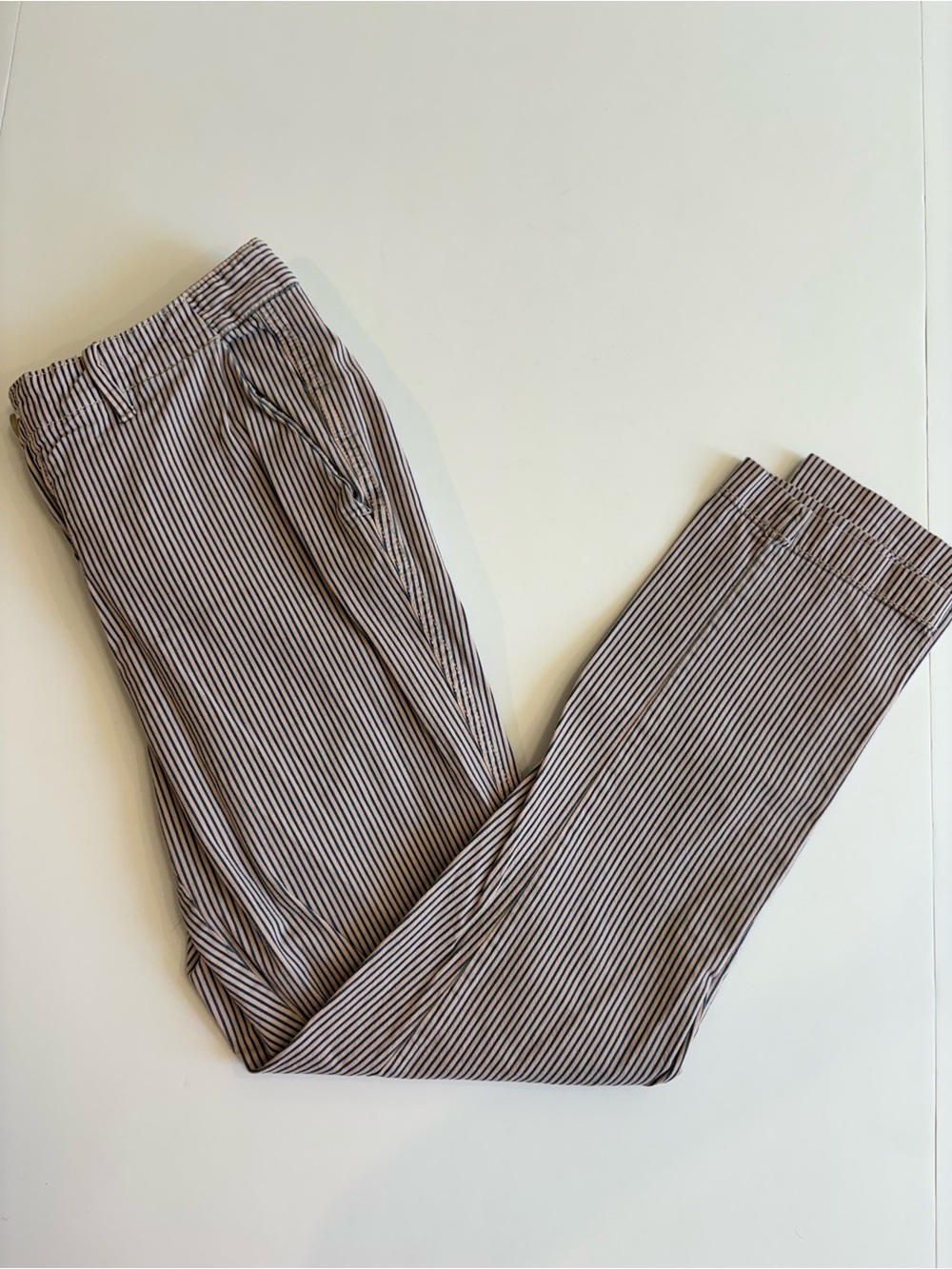 GAP Pink & Blue pinstripe Girlfriend Chinos 2